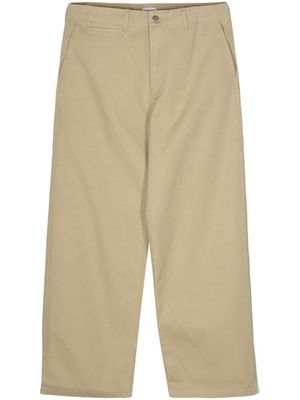 Burberry pantalon en coton à coupe ample - Tons neutres
