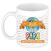 Naam mok papa Giovanni - wit - de beste - keramiek - 300 ml - Vaderdag/verjaardag