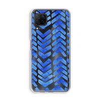 Blauwe pijlen: Huawei P40 Lite Transparant Hoesje Blauwe pijlen: Huawei P40 Lite Transparant Hoesje