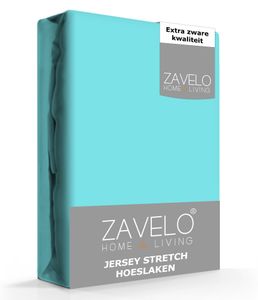 Zavelo® Jersey Hoeslaken Aqua-Lits-jumeaux (180x200 cm)