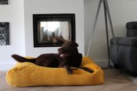 Dog's Companion® Hondenbed okergeel ribcord - thumbnail