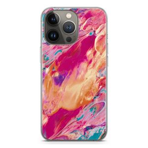 Pastel Echoes: iPhone 13 Pro Transparant Hoesje