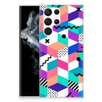 Samsung Galaxy S22 Ultra | TPU Hoesje | Blokken Kleurrijk