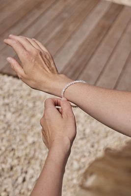 Armband 4mm • Rozenkwarts