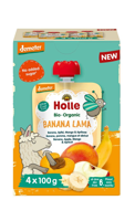 Holle Knijpfruit Banana Lama Multipack Bio