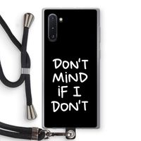 Don't Mind: Samsung Galaxy Note 10 Transparant Hoesje met koord