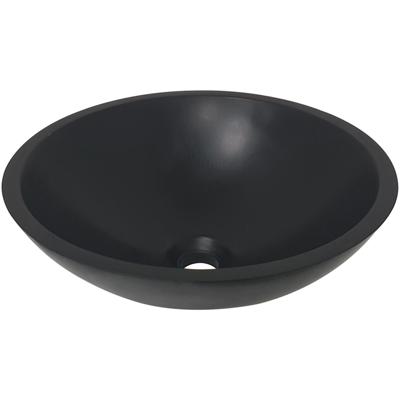 Wiesbaden Valerie Waskom - Ronde Opzetwastafel - 43x13 cm - Mat Zwart