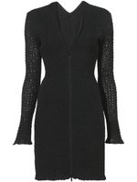 Proenza Schouler White Label robe courte à broderies anglaises - Noir - thumbnail