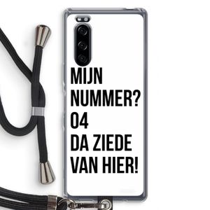 Da ziede van hier: Sony Xperia 5 Transparant Hoesje met koord