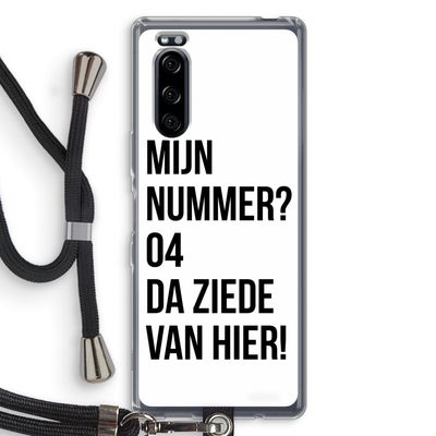 Da ziede van hier: Sony Xperia 5 Transparant Hoesje met koord
