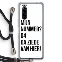 Da ziede van hier: Sony Xperia 5 Transparant Hoesje met koord