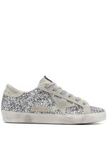 Golden Goose baskets Super-Star à paillettes - Argent