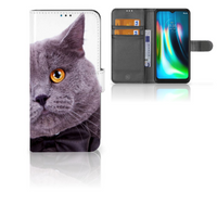Motorola Moto G9 Play | E7 Plus Telefoonhoesje met Pasjes Kat
