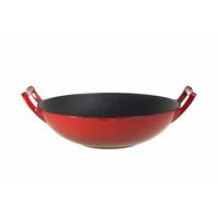 Relance Wadjan Wok-Set - Wokpan - Gietijzer - 36 cm - Rood - thumbnail