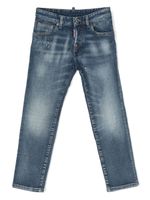 DSQUARED2 KIDS jean skinny à taille mi-haute - Bleu