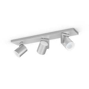 Philips Opbouwspot Hue Argenta - White and color 3-lichts zilvergrijs 915005762501