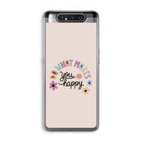 Happy days: Samsung Galaxy A80 Transparant Hoesje