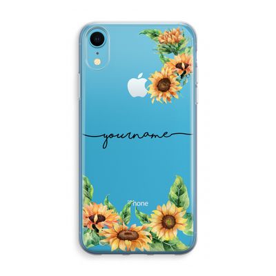 Zonnebloemen: iPhone XR Transparant Hoesje