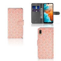 Huawei Y6 (2019) Telefoon Hoesje Pattern Orange - thumbnail