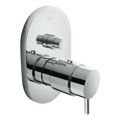 Douchekraan Tres TresMostatic | Inbouw | Thermostaatkraan | Excl.Inbouwdeel | 2-weg | Rond | Chroom