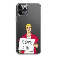 Gimme a call: iPhone 11 Pro Transparant Hoesje