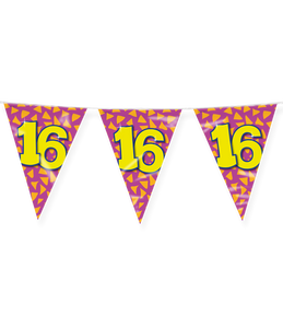 Happy Verjaardag Vlaggenlijn 16 jaar (10m)
