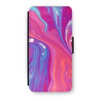 Paarse stroom: iPhone 7 Flip Hoesje