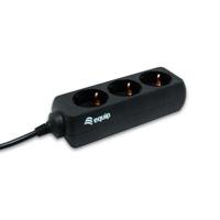 Equip 333280 3-Outlet Power Strip, 1.1 m, Type F, Black, CE, 3 AC outlet(s), 220 - 240 V