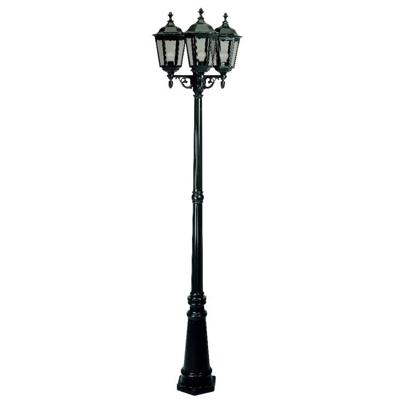KS Verlichting Klassieke buitenlampAncona 3-lichts - zwart - 7233