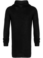 Rick Owens hooded virgin wool jumper - Noir