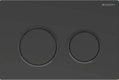 Geberit Omega 20 bedieningspaneel mat zwart voor Geberit Omega inbouwreservoir 12cm