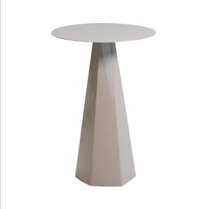 Giga Meubel - Bijzettafel Rond - Metaal Beige - 40x40x60cm - Sika