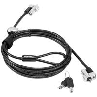 Lenovo Laptopslot Sleutelslot Incl. 2 sleutels 1800 mm NanoSaver Twin Head Lenovo Laptopslot Sleutelslot Incl. 2 sleutels 1800 mm NanoSaver Twin Head