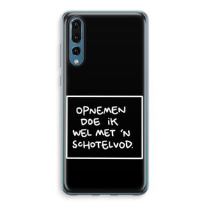 Schotelvod: Huawei P20 Pro Transparant Hoesje