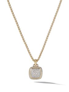 David Yurman pendentif Albion en or 18ct serti de diamants - 88ADI