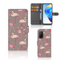 Xiaomi Mi 10T Pro | Mi 10T | Telefoonhoesje | Met pasjeshouder | Flamingo