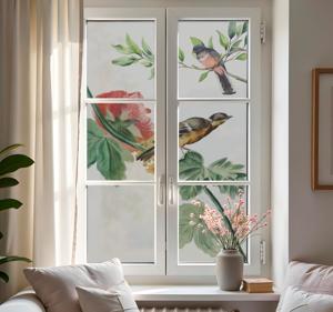 Vogels en takken Raamsticker