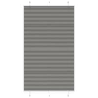 VidaXL Plissé rolgordijn 115x200 cm stofbreedte 114,4 cm antraciet