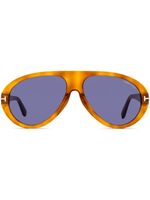 TOM FORD Eyewear lunettes de soleil Camillo à monture pilote - Gris