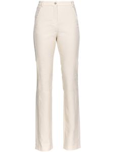 PINKO pantalon en coton à coupe droite - Tons neutres