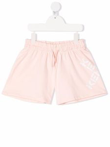 Kenzo Kids short à logo imprimé - Rose