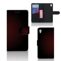 Sony Xperia Z3 | Telefoon Hoesje | Geruit Rood | Portemonnee hoesje
