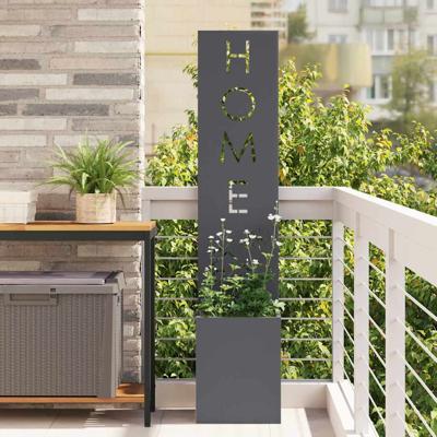 Tuin Privacy Screen Antraciet 32 x 140 cm Koudgewalst staal