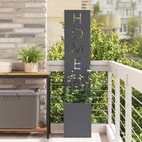 Tuin Privacy Screen Antraciet 32 x 140 cm Koudgewalst staal