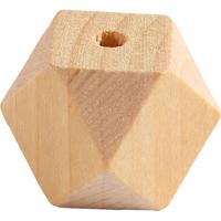 Creativ Company Diamantvormige kralen, b: 20 mm, gatgrootte 3 mm, 6 stuk/ 1 doos