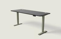 Desktronic HomePro bureau Olijfgroen / Zwart / 200x80 cm