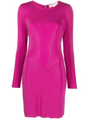Michael Michael Kors robe à ornements en cristal - Rose