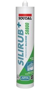 Soudal Silirub+ S8800 | Natuursteen | Siliconenkit | Antraciet | 300 ml - 120987