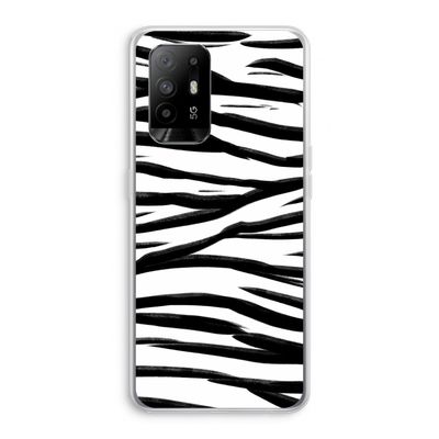 Zebra pattern: Oppo A95 5G Transparant Hoesje
