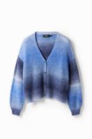Oversized vest kleurverloop - BLUE - L